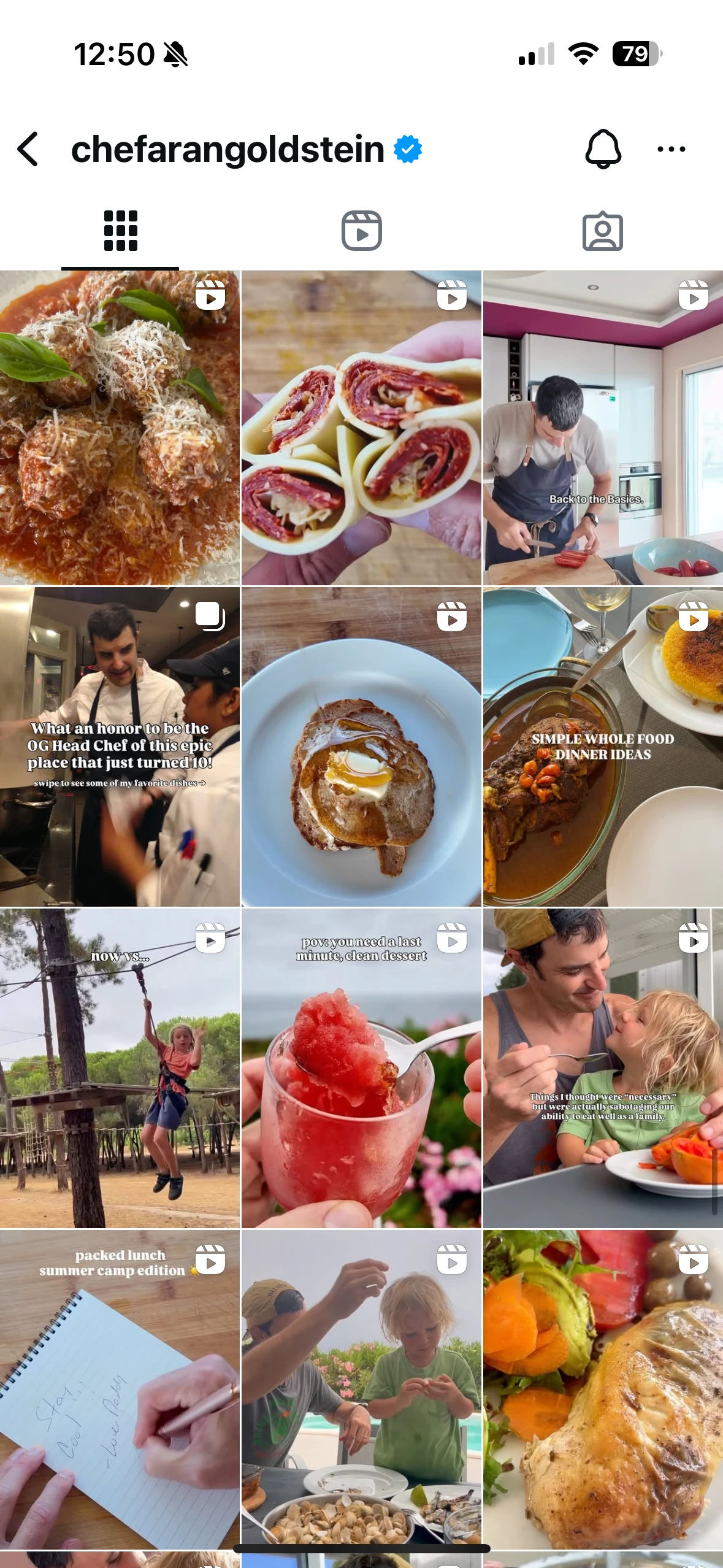 Aran Goldstein Instagram reels, after