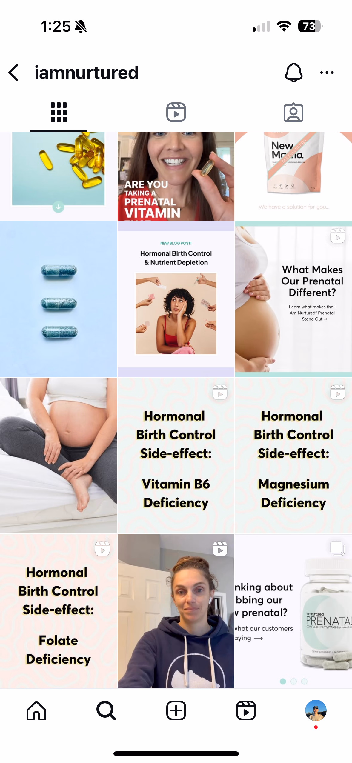 I Am Nurtured Instagram content, before